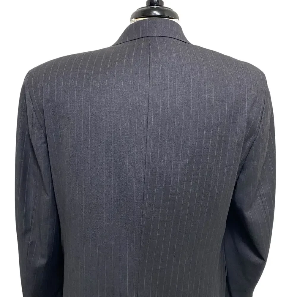 Lauren Ralph Lauren Pinstripe Blazer Suit Jacket Mens 40R Two Button Wool LRL